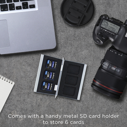 Integral 16GB 3PK SDHC UHS-1 U1 CL10 V10 UP TO R-100 W-20 MBS WITH METAL CARD CASE – image 5