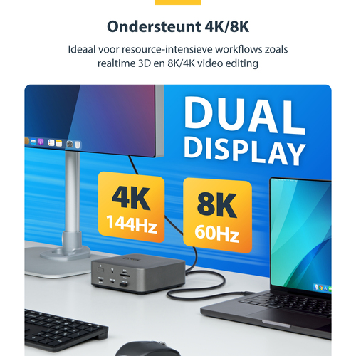 STARTECH 80cm Thunderbolt 5 Cable 8K, afbeelding 7