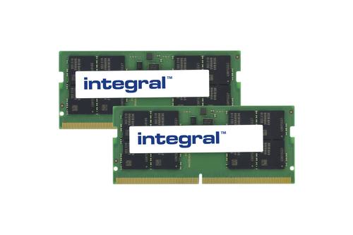Integral 64GB (2x32GB) LAPTOP RAM MODULE DDR5 5600MHz PC5-44800 UNBUFFERED NON-ECC SODIMM