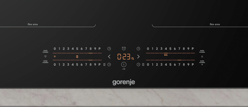 Gorenje Induktionshäll med Slider‐styrning för exakt värme, BridgeZones för stora kärl och Gentle Heat för stabil temperatur. Ger enkel kontroll, flexibel matla – image 6