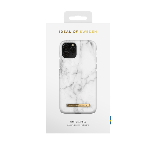 iDeal of Sweden Printed Case iPhone 11P/XS/X White Marble – image 1