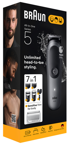 Braun AIO5520 7in1 Beard & Hair Clipper Multi-Grooming Kit - image 7