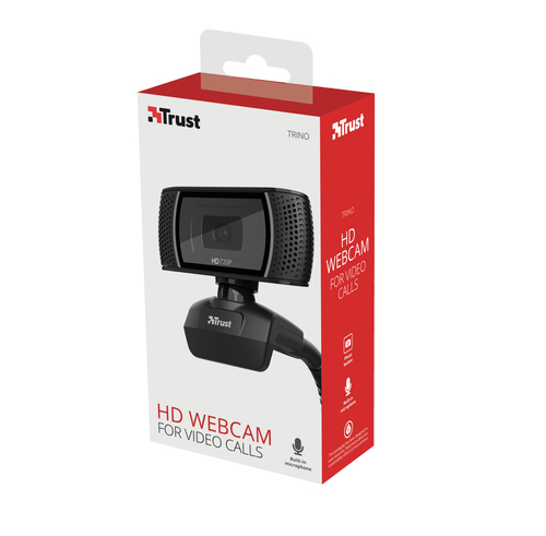 Trust Trino HD Video Webcam Webcam Zwart, afbeelding 8