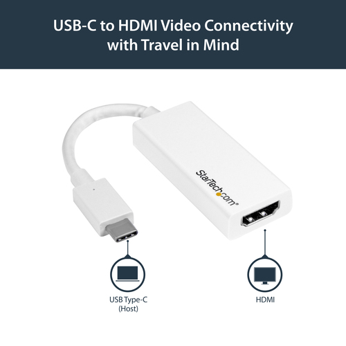 StarTech.com USB-C to HDMI Adapter - White - 4K – image 7