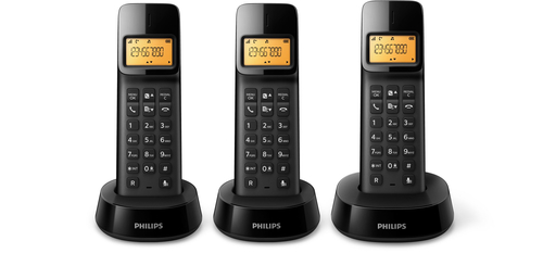 Philips D1403B/22 telephone DECT telephone Caller ID Black