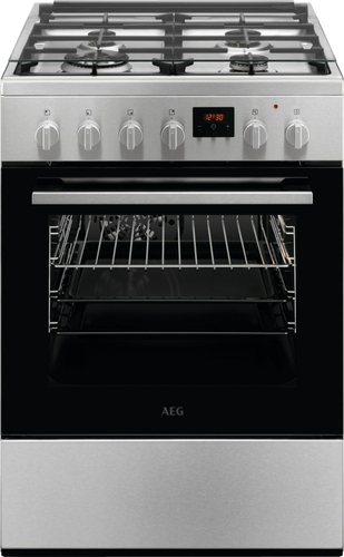 AEG CKB64411BM Freestanding cooker Electric Gas Stainless steel
