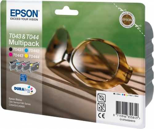 Epson Sunglasses Multipack 4-colours T0432 DURABrite Ink High Capacity