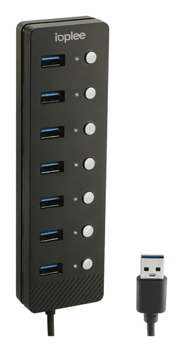 IOPLEE IOPEXTHUB280G interface hub USB 3.2 Gen 1 (3.1 Gen 1) Type-A 5000 Mbit/s Black