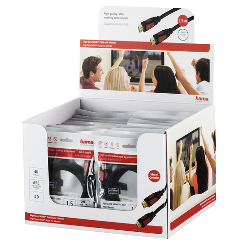 Hama 00056518 HDMI кабель 1,5 m HDMI Тип A (Стандарт) Черный