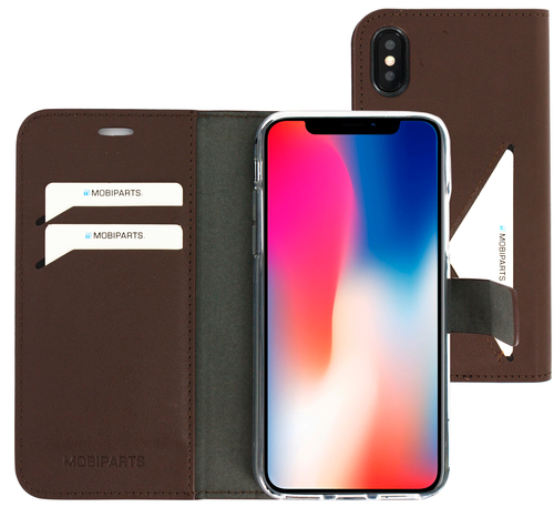 Mobiparts Classic Wallet Case Apple iPhone X, iPhone XS Brown – image 1