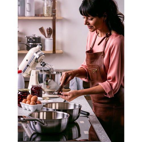 KitchenAid Multi-Ply Stainless Steel Chef's Pan in Silver Size: 20 cm Silver 20 cm - image 8