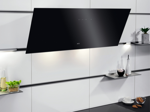 AEG DVX5961HB cooker hood Wall-mounted Black 710 m³/h – image 2