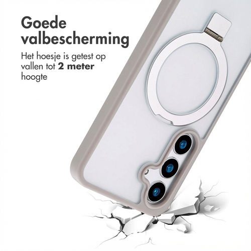Accezz Ring Stand Backcover met MagSafe Samsung Galaxy S24 Plus - Grey, afbeelding 4