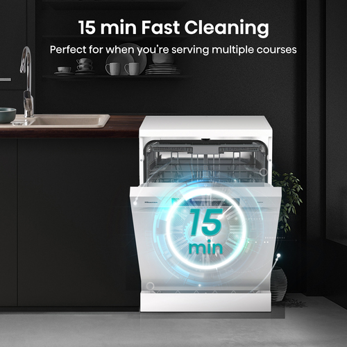 Hisense HS643D60WUK dishwasher Freestanding 16 place settings – image 5