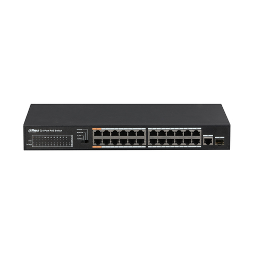 Dahua Technology PoE DH-PFS3125-24ET-190 network switch Gigabit Ethernet (10/100/1000) Power over Ethernet (PoE) Black – image 2