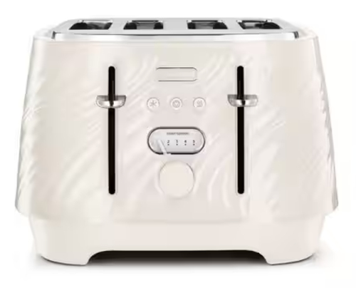 Delonghi De'Longhi Ballerina Seta CTDS4003.CR 4 Slice Toaster - Cream - image 1