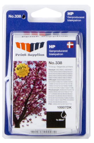 MM Black Inkjet Cartridge - Replaces HP No.338 (C8765EE) - 15% Extra ink compared to OEM