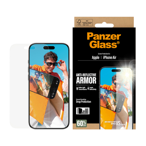 PanzerGlass Ultra-Wide Fit Ceramic II Apple iPhone 17 Air Screenprotector, afbeelding 2