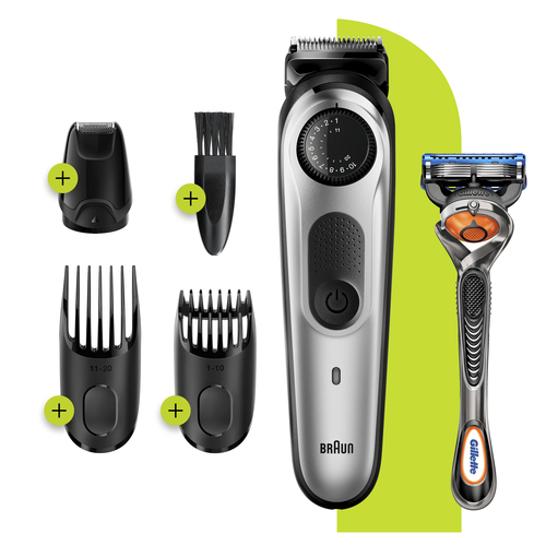 Braun Beard Trimmer BT5265 Men Trimmer & Hair Clipper, 39 Length Settings, Black/Silver Metal – image 5