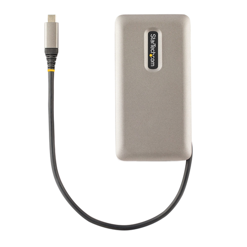 StarTech.com Adaptador Multipuertos USB-C - HDMI 2.0b 4K 60Hz - HDR - Hub USB 3.2 Gen 2 10Gbps (2xUSB-C, 1xUSB-A) - PD de 100W con Pass-Through - Con Cable de 30cm - Docking Station para Portátil