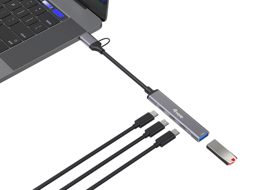Equip 4-Port USB 3.2 Gen 1/2.0 Hub, USB-C x 3 + USB-A x 1 – image 4
