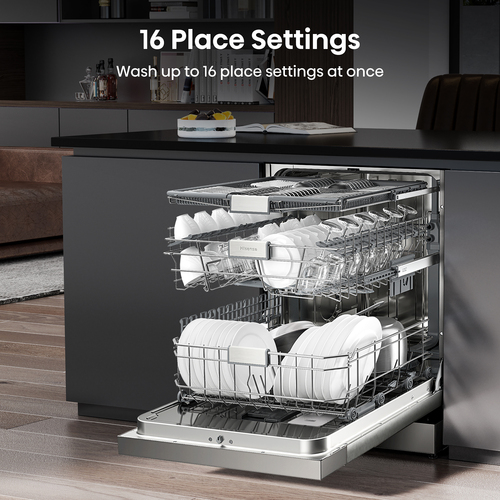 Hisense HS693C60XADUK dishwasher Freestanding 16 place settings – image 3