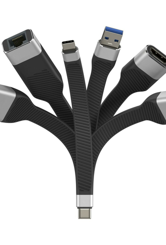 Techly USB4 Gen3 C auf C Flexibles Kabel, afbeelding 3