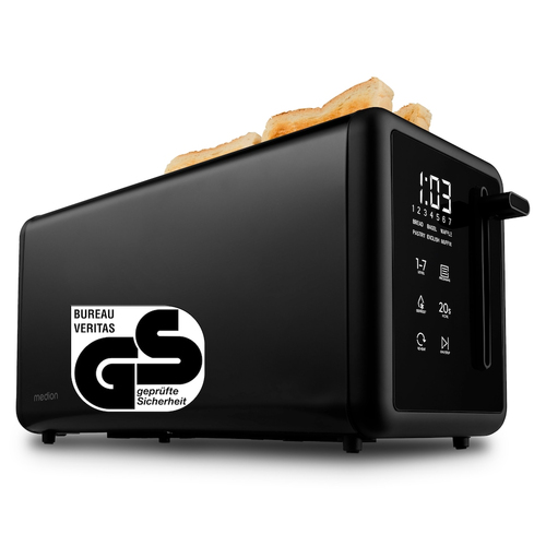 MEDION MD 12103 7 4 ломтик(а) 1450 W Черный