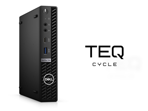Teqcycle DELL OptiPlex 7090 Micro Intel® Core™ i5 i5-11400T 16 GB DDR4-SDRAM 256 GB Твердотельный накопитель (SSD) Windows 11 Pro MFF Мини-ПК Черный