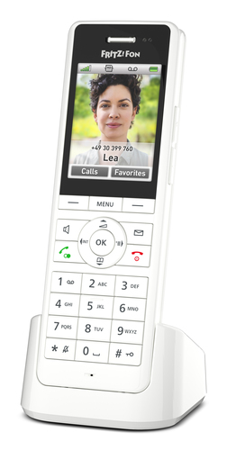 Fon X6 DECT-telefon Namn och uppringnings-ID Vit