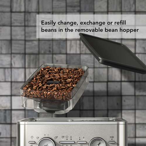 KitchenAid Semi Automatic Espresso Machine with Burr Grinder Stainless Steel - image 3