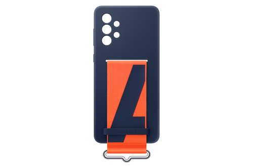 Samsung Galaxy A73 5G Silicone Cover with Strap Navy – image 5