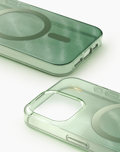 iDeal of Sweden Clear Case MagSafe iPhone 15 Pro Sage Green – image 2