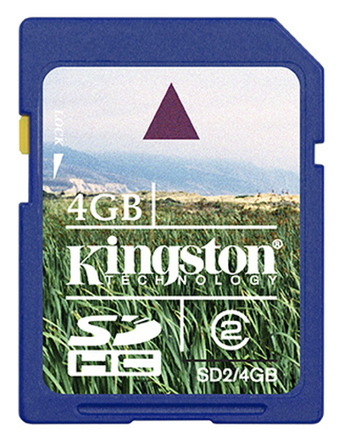 Kingston Technology 4GB SDHC Class 2 Flash Card
