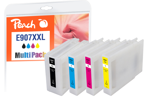Peach PI200-816 ink cartridge 4 pc(s) Compatible Extra (Super) High Yield Black, Cyan, Magenta, Yellow