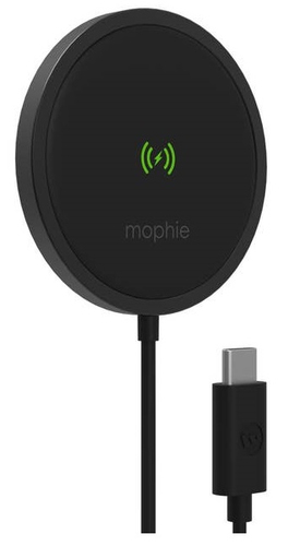 mophie 401307634 зарядное устройство для мобильных устройств Смартфон Черный Кабель переменного тока Беспроводная зарядка Для помещений