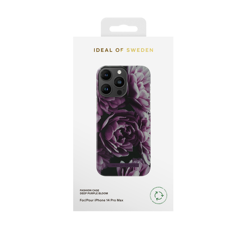 iDeal of Sweden Printed Case iPhone 14PM Deep Purple Bloom – image 1