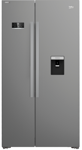 Beko ASD2341VX Freestanding American Style Fridge Freeze with HarvestFresh™