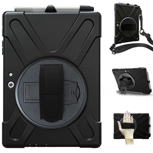 Accezz Full Protective backcover met strap voor de Samsung Galaxy Tab Active 5 Pro / 4 Pro - Zwart, afbeelding 8