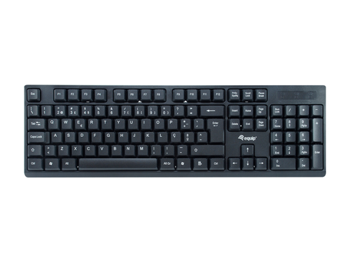 Equip Wireless Tastatur + Maus, Layout portugiesisch schwarz, afbeelding 2