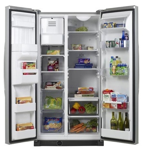 Whirlpool 20RUD3J side-by-side refrigerator Freestanding Stainless steel