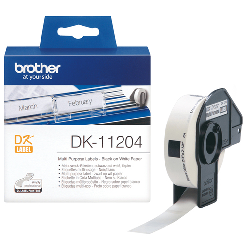 Brother DK Labels DK-11204 17mm x 54mm Multi-Purpose Labels DK11204 - image 1