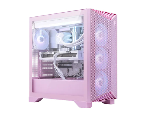MSI Aegis ZS2 C9NVV-2255US AMD Ryzen™ 9 9900X 32 GB DDR5-SDRAM 2 TB Твердотельный накопитель (SSD) NVIDIA GeForce RTX 5080 Windows 11 Home Настольный ПК Розовый