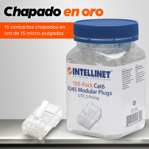 Plugs de Red CAT6 INTELLINET 502344