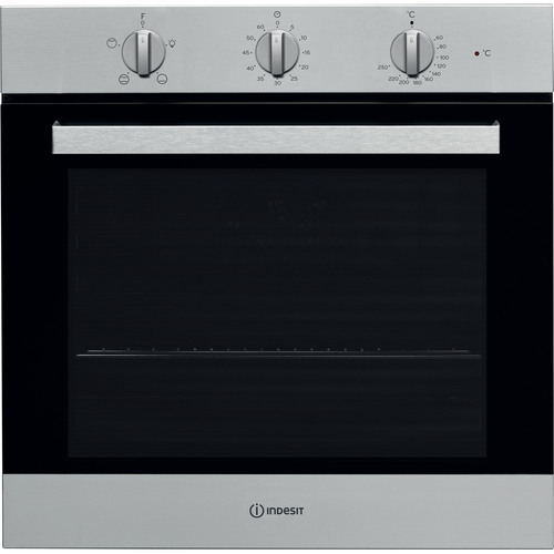 Indesit IFW 6230 IX UK духовка 71 L Черный, Нержавеющая сталь