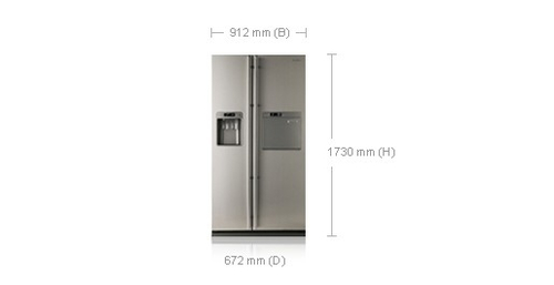 Samsung RSJ1FURS side by side