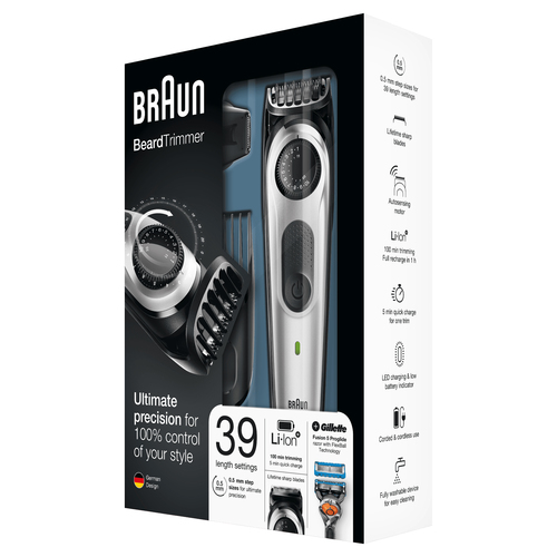 Braun BeardTrimmer BT5060, Beard Trimmer & Hair Clipper, Detail Trimmer Attachment – image 5