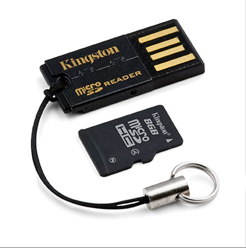 Kingston Technology MicroSD Reader + 8GB microSDHC