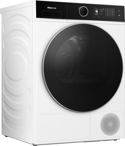 Hisense 5i Series DH5I104BWAB Wifi Connected 10Kg Heat Pump Tumble Dryer - White - A+++ Rated, White - image 3
