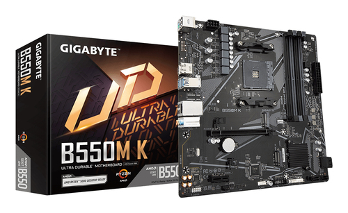 Gigabyte B550M K DDR4 Micro Atx Socket AM4 Motherboard - image 1